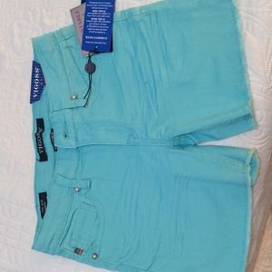 Girls turquoise shorts - sz 14